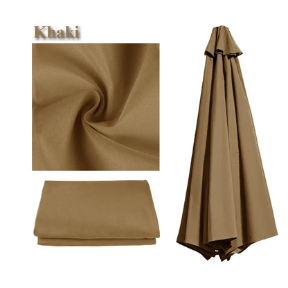 Parasol Replacement Cover – PU-Coated Oxford Waterproof Canopy for 6 & 8 Rib Garden Parasols