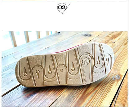 Men's Indoor Slippers - Closed Toe Faux Leather Slides (Large Sizes 47-48)