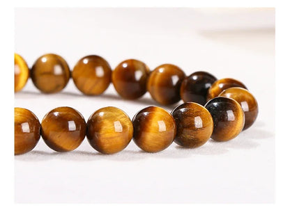 Yellow Tiger Eye & Glass Jewellery Making Beads – DIY Bracelet & Necklace Supplies
