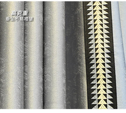 Modern High-End Curtains - Thickened High-Precision Blackout Drapes for Living Room & Bedroom - Shello's Creative Boutique