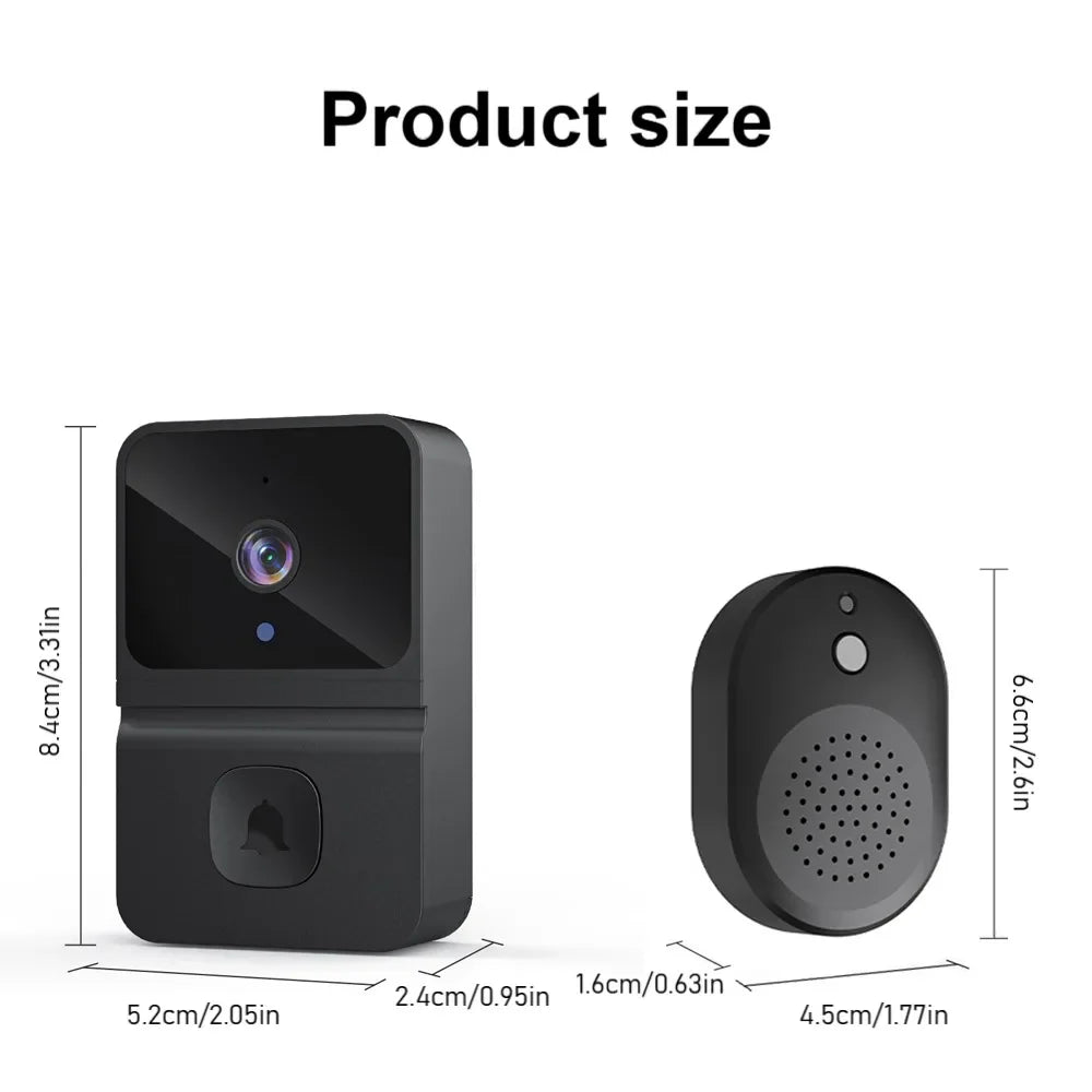Wireless WiFi Outdoor Doorbell Camera with HD Video, Night Vision & Kement App