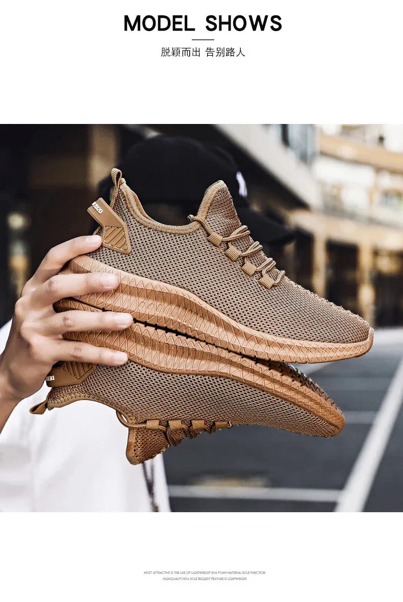 Non-Slip Breathable Trainers - Unisex Weave Knit Outdoor Sports Shoes for Running & Hiking - Shello's Creative Boutique