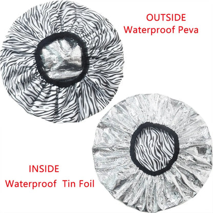 Self-Heating Steam Hair Mask Cap – Tin Foil Shower Cap for Deep Conditioning & Hair Treatment