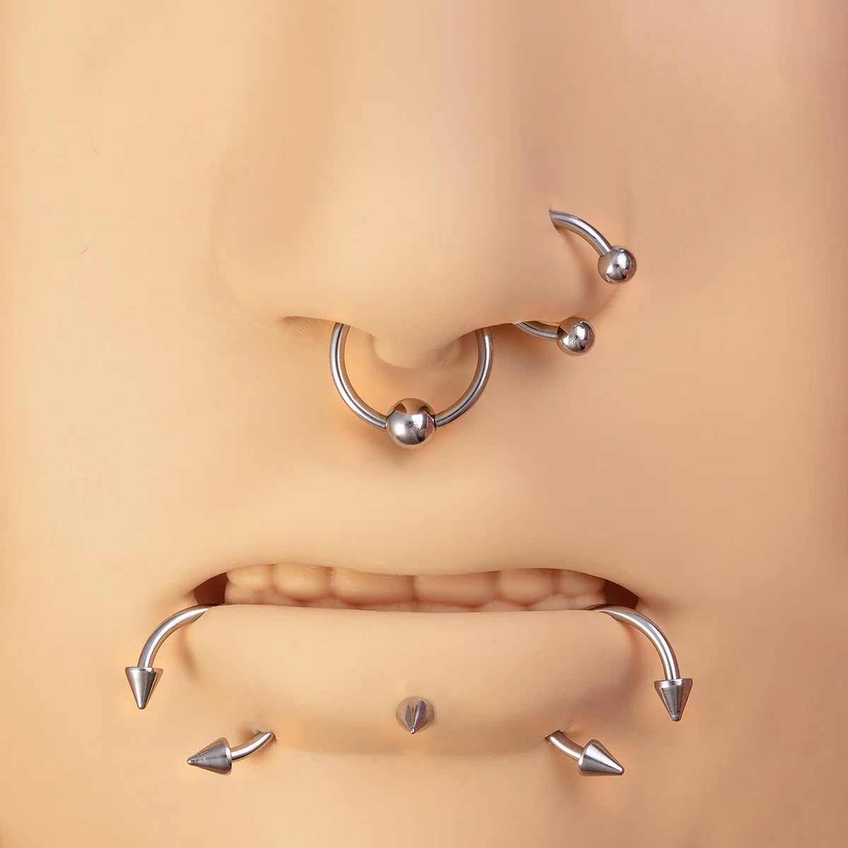 Body Piercing Jewellery Kit – Stainless Steel & Acrylic