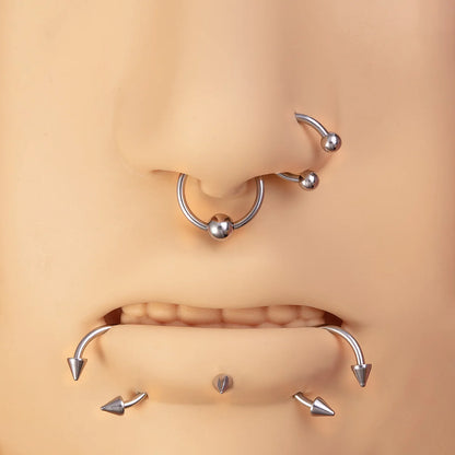 Body Piercing Jewellery Kit – Stainless Steel & Acrylic