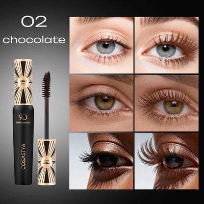 COSASTYA 9D Waterproof and Sweat-Proof Mascara, Black, Volume, Curl, Long-Lasting, Smudge-Proof, Travel Size - Shello's Creative Boutique