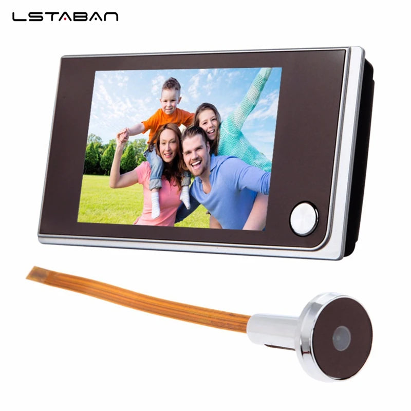 3.5 Inch LCD HD Door Peephole Camera with 120° Wide Angle & 2MP CMOS Sensor