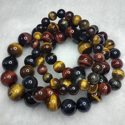 Tiger Eye Crystal Bead Bracelet – Natural Stone Healing Jewellery for Men & Women