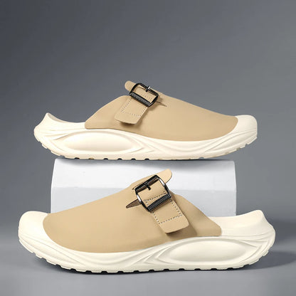 Men's Summer Sports Slippers - Anti-Slip Indoor Outdoor Sandals for Beach & Home