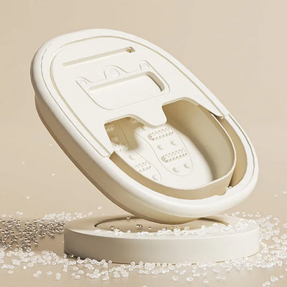 Foldable Foot Spa Bath Tub with Massage Bumps & Thermal Lid