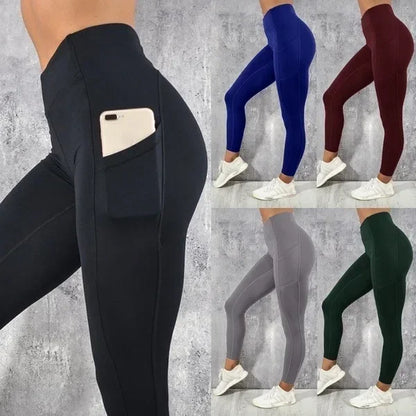 Women's High-Waisted Gym Leggings with Pockets
