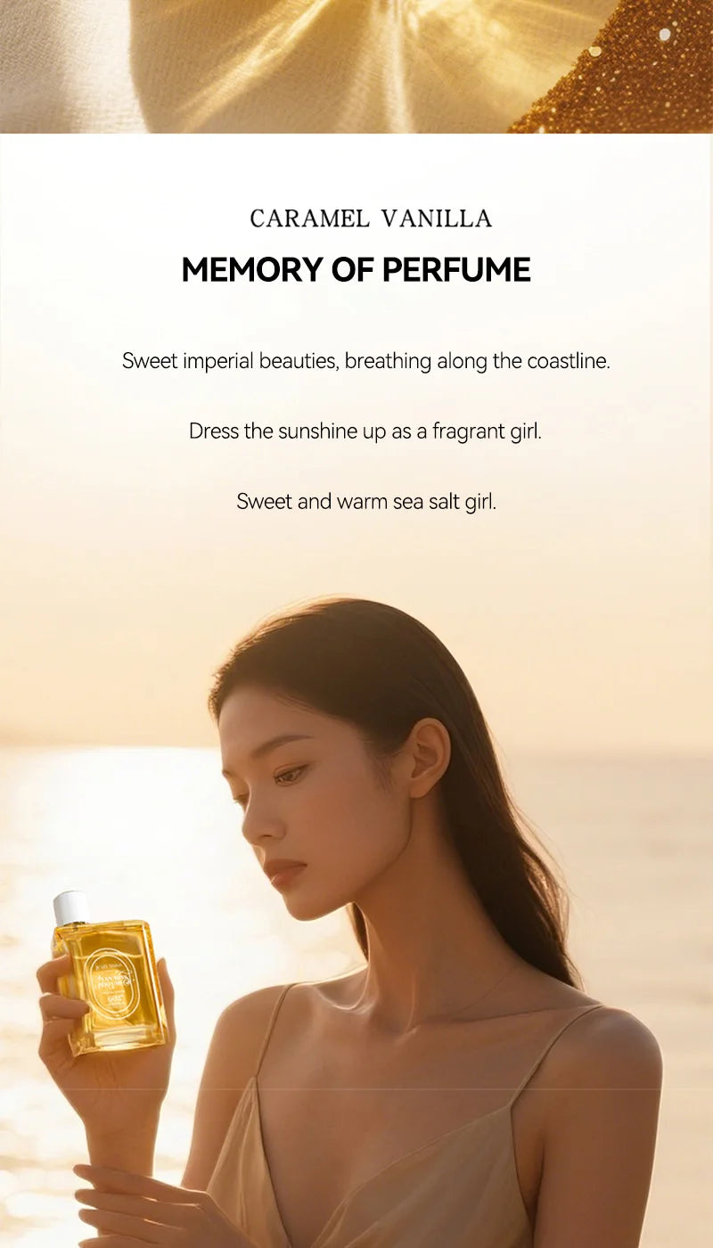 Women Perfume Long-lasting Fresh Caramel Vanilla - 10H Naturally Refreshing Romantic Encounter Gourmand Sweet EDP Spray - Shello's Creative Boutique