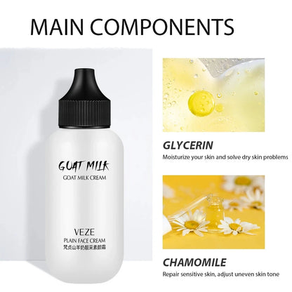 50ml Goat Milk Liquid Foundation Matte Concealer Waterproof Oil-control Cover Dark Circles Brighten Natural Cosmetics Makeup - Shello's Creative Boutique