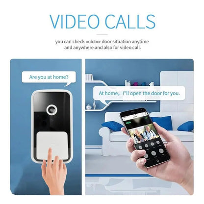 M5 Smart WiFi Video Doorbell Camera with IR Night Vision & Alarm