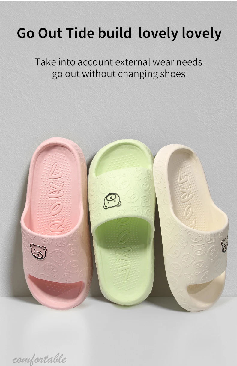 Women's Non-Slip EVA Sandal Slippers – Lightweight Indoor & Bathroom Slides - Shello's Creative Boutique