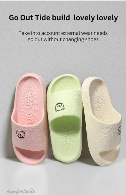 Women's Non-Slip EVA Sandal Slippers – Lightweight Indoor & Bathroom Slides - Shello's Creative Boutique