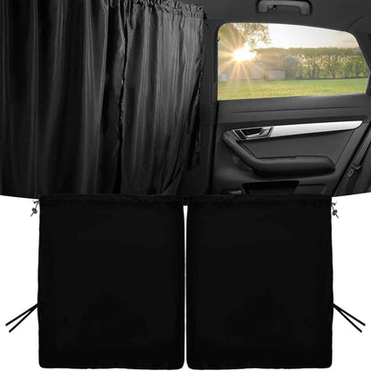 Car Privacy Curtains Universal Car Divider Curtain Between Rear Seat Auto Blackout Curtains Car Sun Shades Side Window Covers