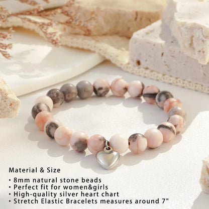 Amethyst & Purple Agate Bracelet and Necklace Gift Set – Stress Relief Jewellery