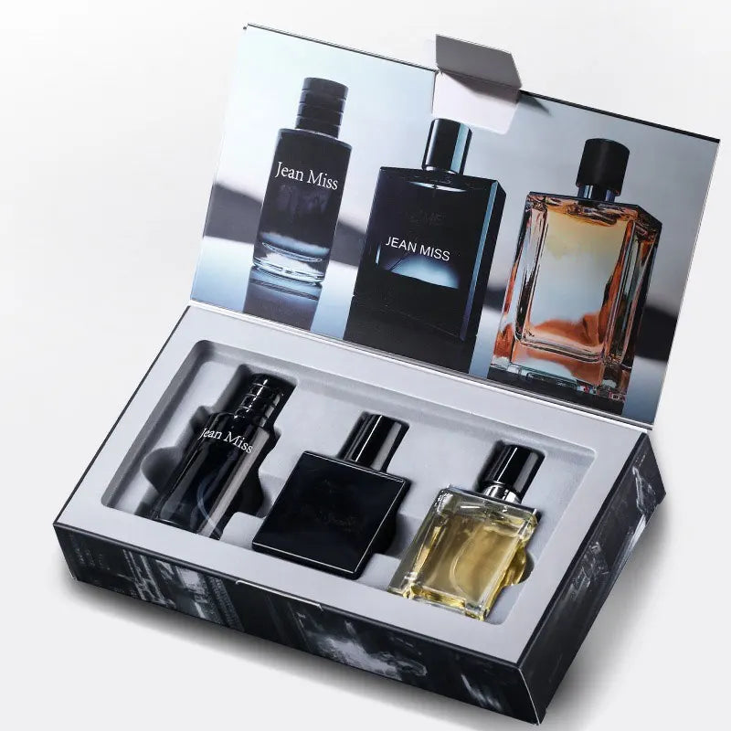 High Quality 90ml Men Perfume Hombre Gift Box 3pcs Set Colognes Scent Fascination Man Perfumes Masculinos Lasting Parfum Heren - Shello's Creative Boutique