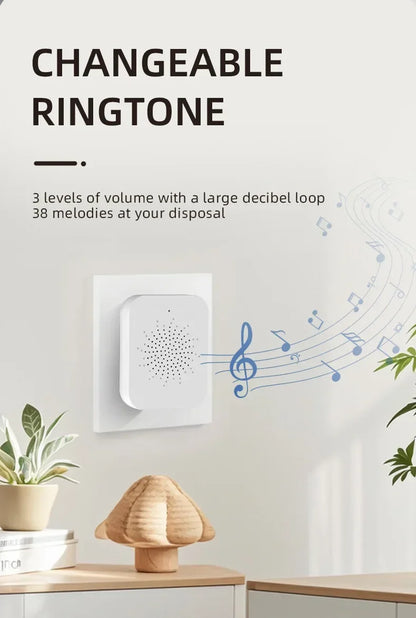 Outdoor Solar Wireless Video Doorbell with WiFi & Waterproof Cover
