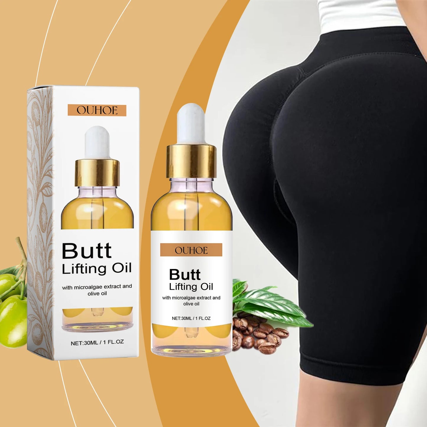 Hip Lifting Oil Buttock Lifting Oil Firming Nourishing Moisturize Tighten Shaper Bum Sexy Body Butt Massage Care Essential Oil - Shello's Creative Boutique