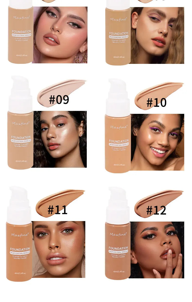 Liquid Foundation – 12 Numbered Options