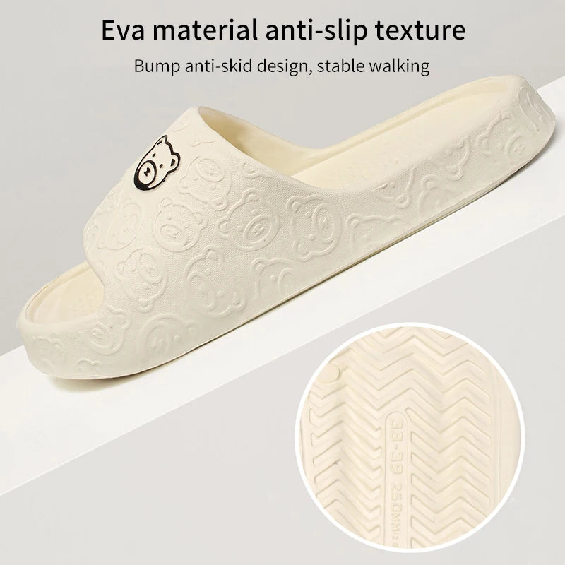 Women's Non-Slip EVA Sandal Slippers – Lightweight Indoor & Bathroom Slides - Shello's Creative Boutique