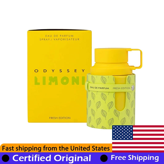 Armaf Odyssey Limoni Fresh Eau de Parfum Spray Limited Edition 3.4 Oz Natural Lasting Citrus Pheromones Cologne Perfume 100 ML - Shello's Creative Boutique
