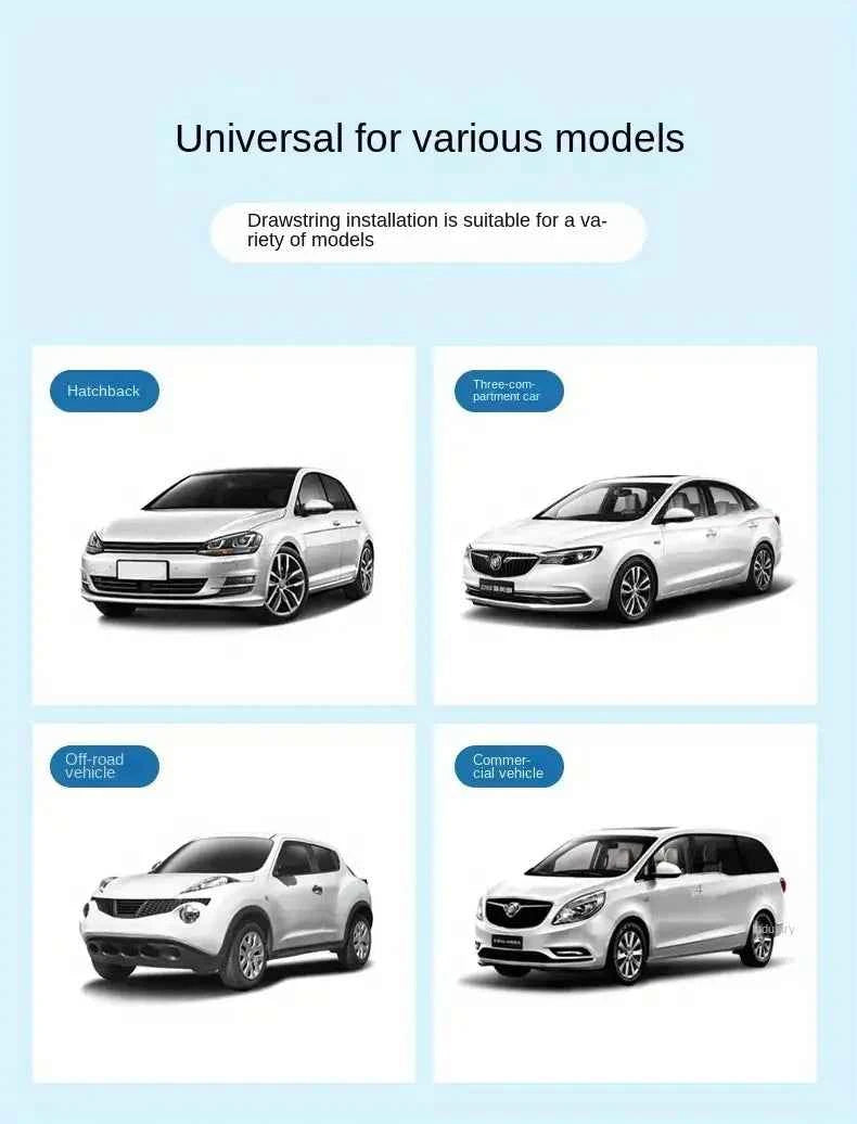 Summer Car Sunshade Curtains , Blocks UV Rays, Keeps Interior Cool, and Protects from Fading - Durable and Easy to Install