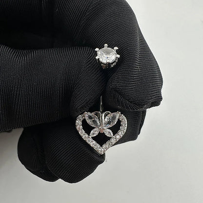 Cross Pendant Navel Ring – 316 Stainless Steel Bar