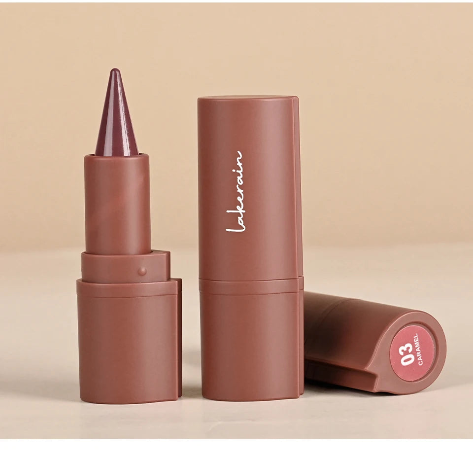 Lakerain Lip Liner Matte Black Brown Velvet Lipstick Waterproof Non Sticky Contouring Tint Lipliner Crayon Lip Makeup - Shello's Creative Boutique