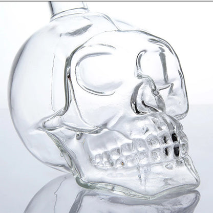 Skull Head Crystal Decanter & Glass Set – Gothic Bar Whisky Vodka Wine Spirits