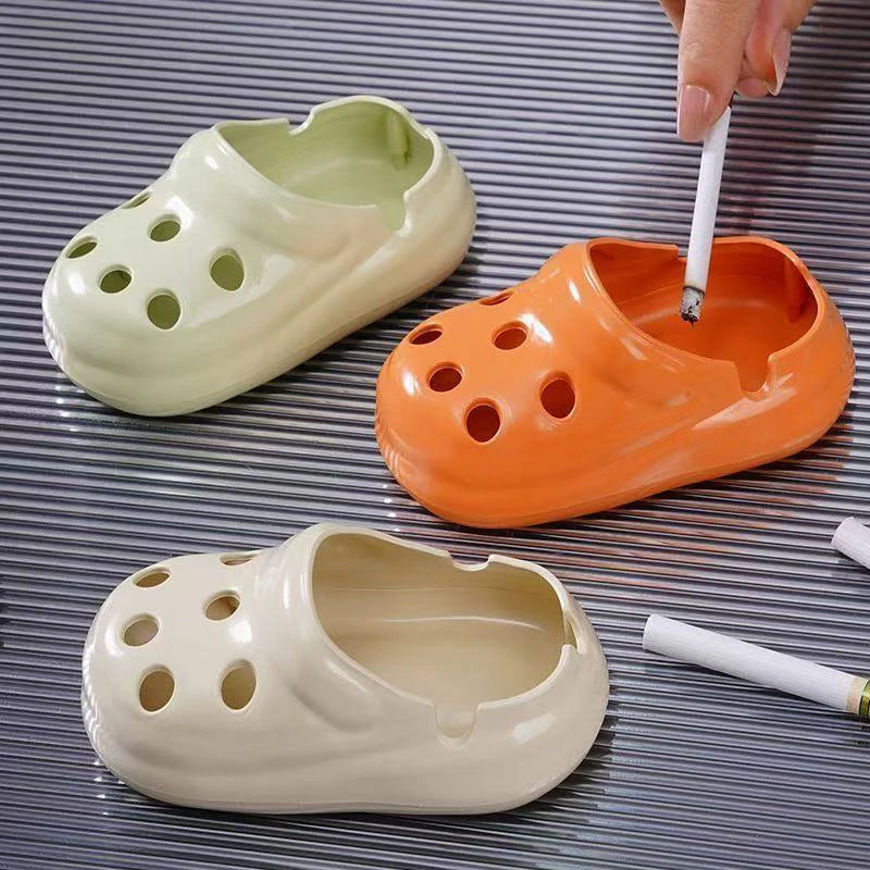 Cute Shoe Ashtray – Flame Retardant Anti-Fly Ash PP Ashtray for Home, Office & Hotel