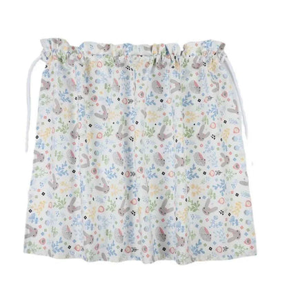 Suction Cup Car Curtains Cute Cartoon Animal/Floral Sunshade Curtain UV Protection Cotton Car Window Cover Car Interior