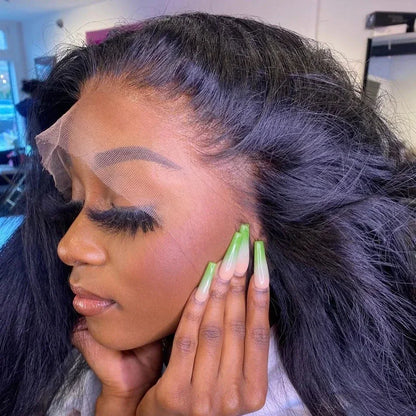 13x4 HD Transparent Lace Frontal - Straight 100% Human Hair Pre-Plucked - Shello's Creative Boutique