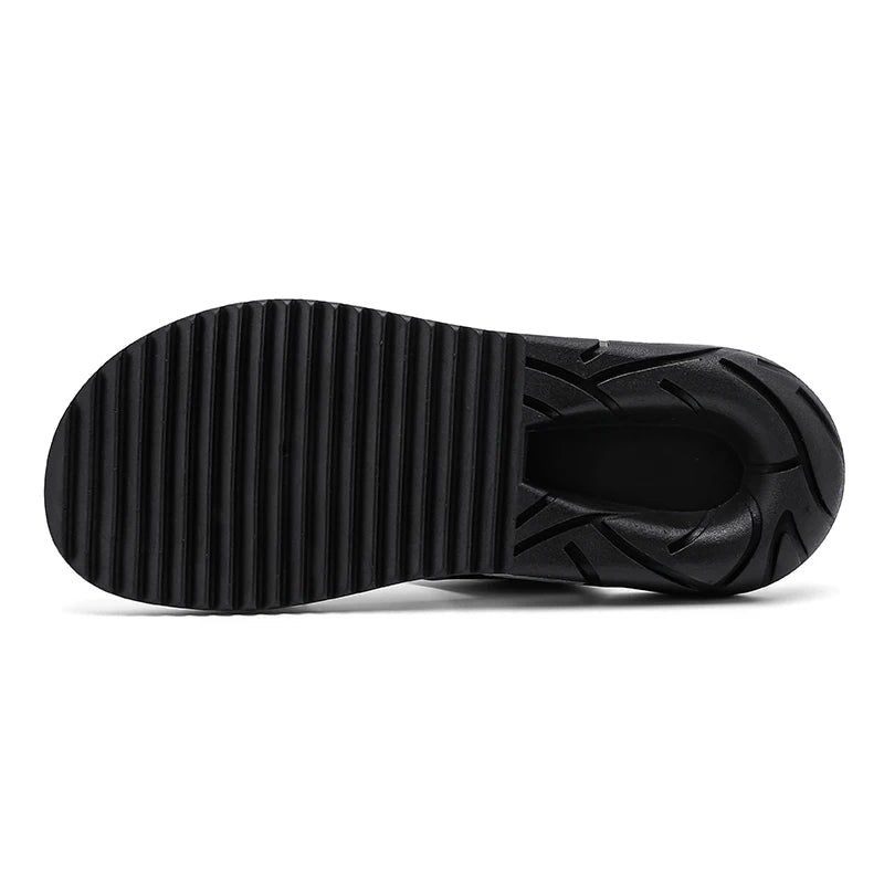 Men's Casual Summer Sandals – Black & Orange