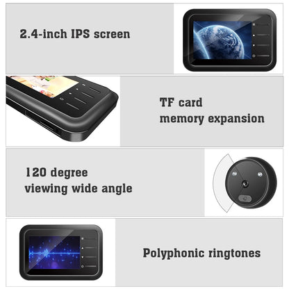 Digital Door Viewer Doorbell Camera with Wireless Monitor & Night Vision