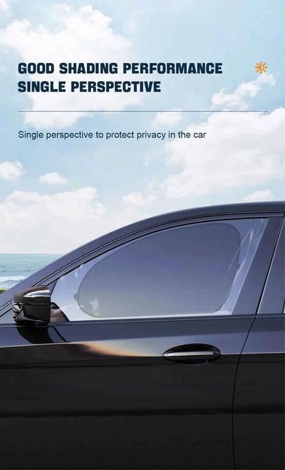 SEAMETAL Car Sun Shade Side Window Curtain Front Rear Window Sunshade Summer UV Blocking Suction Cup Car Sun Protection Curtains