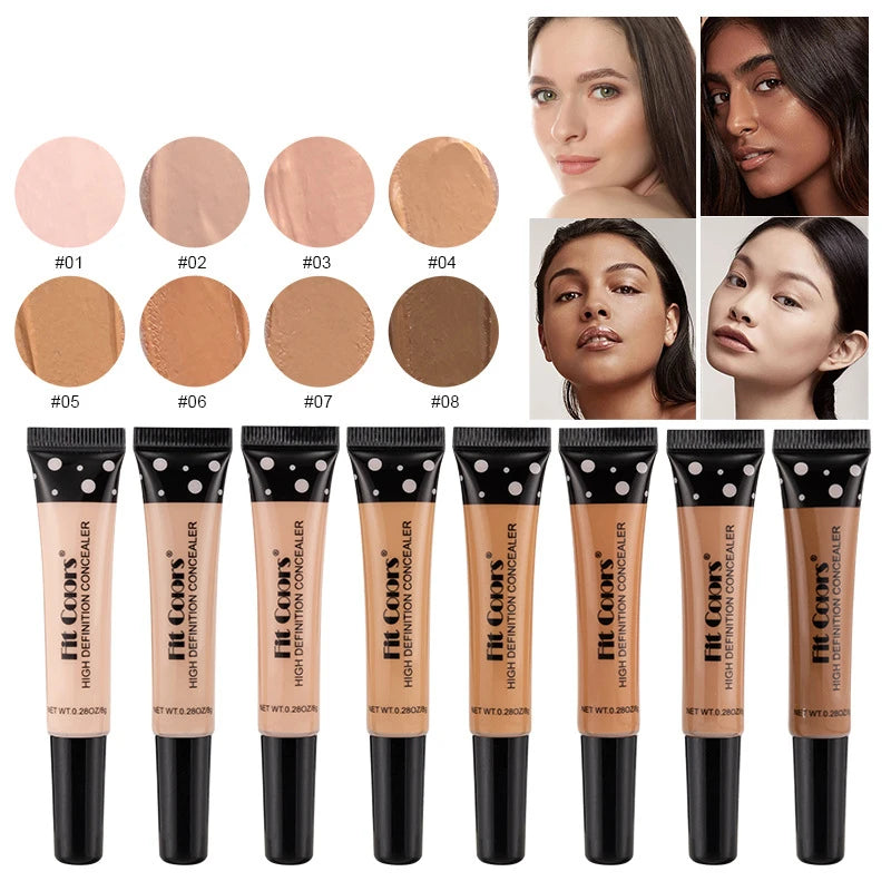 Nude Makeup Facial Foundation Waterproof Cover Blemish Base Fluid Concealer Oil Control Lasting Brighten Skin BB Cream Cosmetics - Shello's Creative Boutique