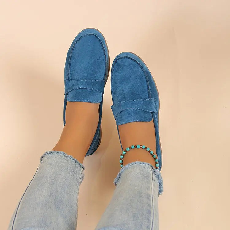 Women's Work Shoes - Comfortable Non-Slip Platform Flat Shoes Plus Size