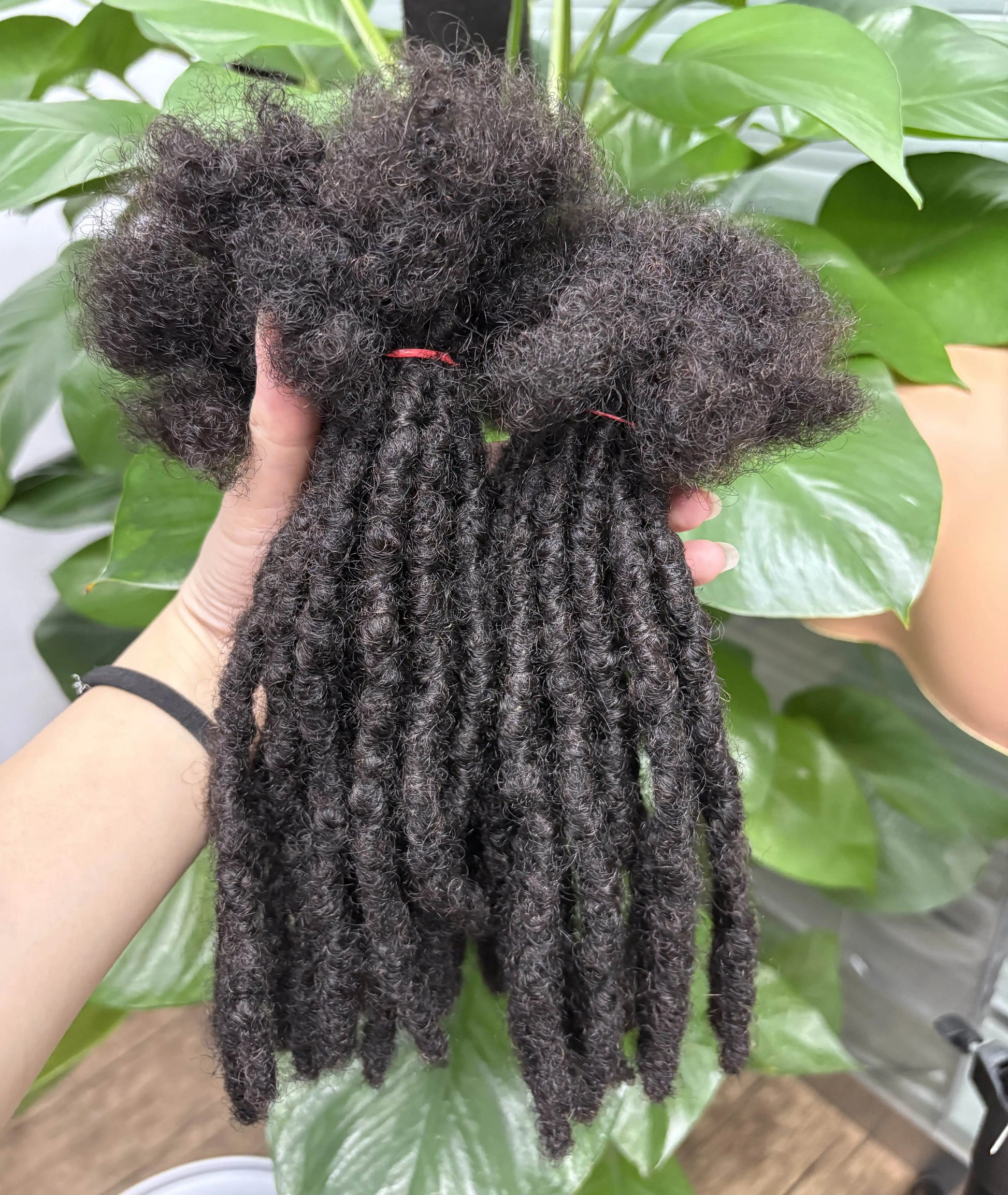 Loc Extension Human Hair 0.6cm Width 8inch 50 Strands Handmade Dreadlock Inter Extension Human Hair for Women/Men/Kids - Shello's Creative Boutique
