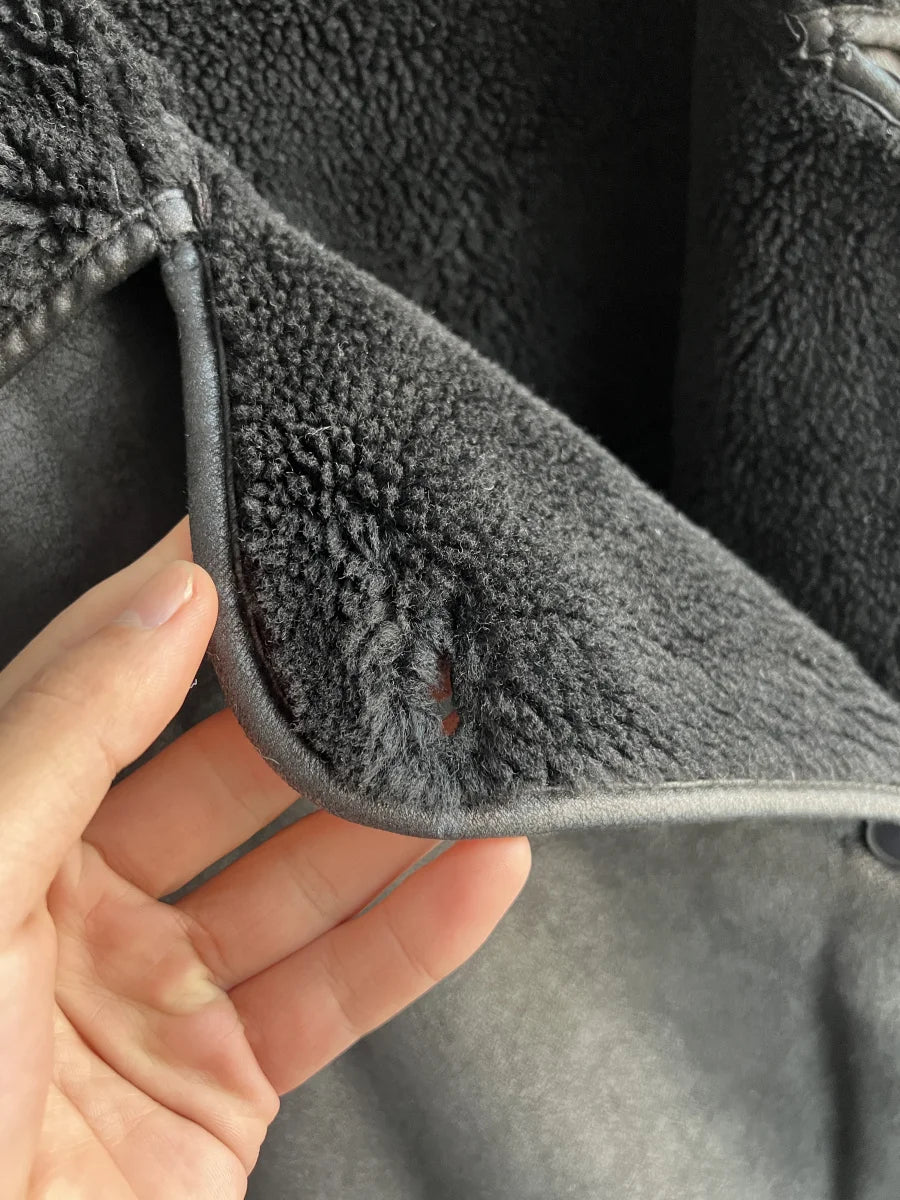 Women's Oversized Winter Jacket - Double-Sided Collar Warm Long Sleeve Coat