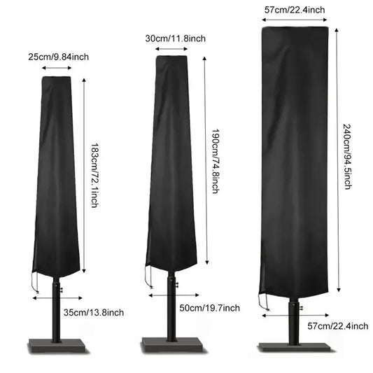 Waterproof Elastic Parasol Cover — Outdoor Umbrella Protection in 6 Sizes