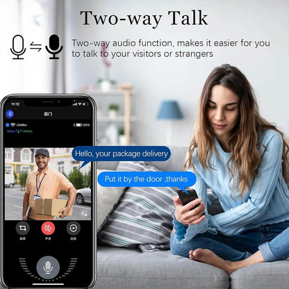 WiFi Wireless Video Doorbell Camera with Chime & Night Vision