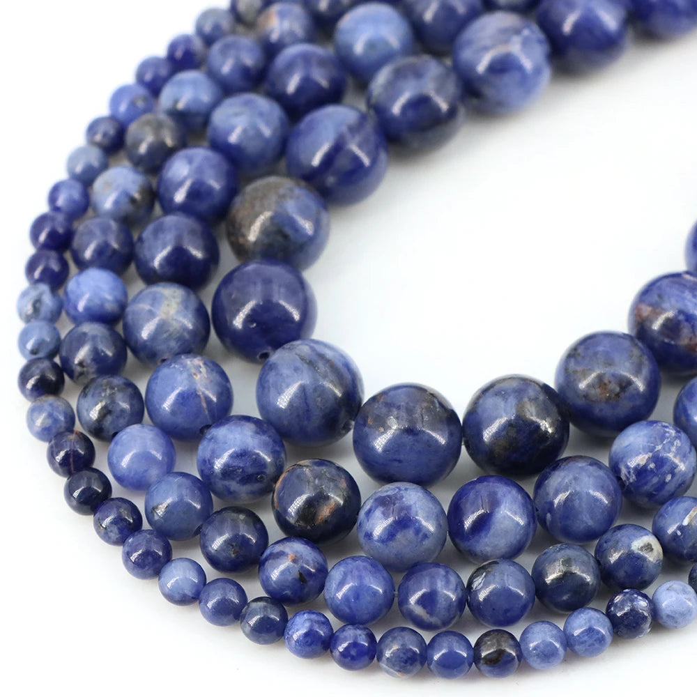 Natural Stone Beads for Jewellery Making – Blue Tiger Eye, Amethyst & Rose Quartz | 4/6/8/10mm