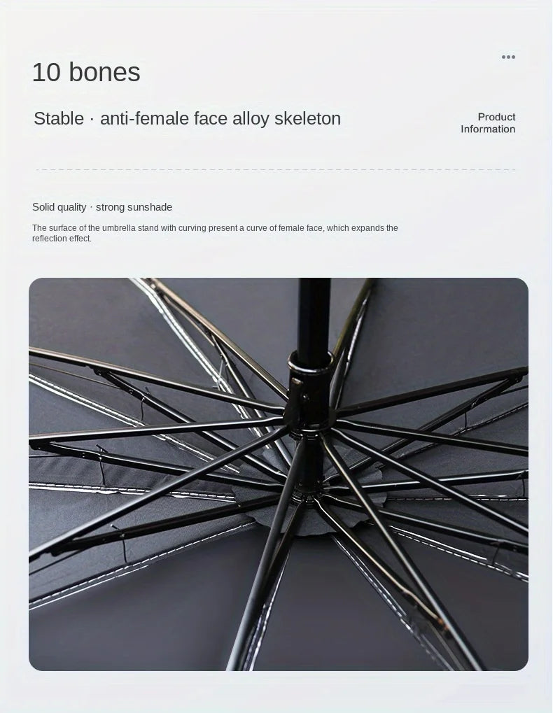 Foldable Car Windshield Sun Shade — Portable Sunscreen Parasol for Front Window