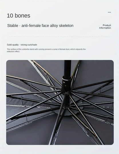 Foldable Car Windshield Sun Shade — Portable Sunscreen Parasol for Front Window