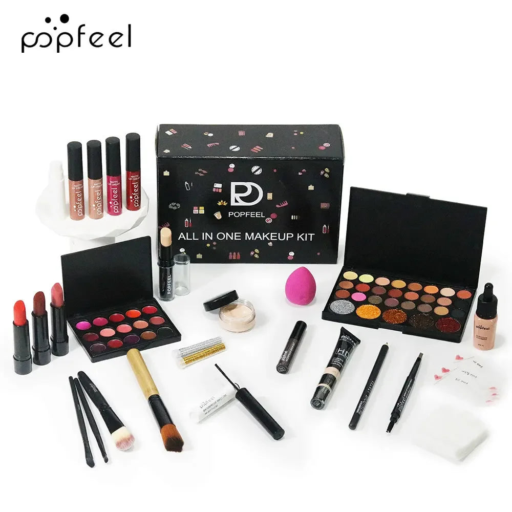 Professional Makeup Set Full Makeup Kit Eye Shadow Blush Foundation Face Powder Makeup Case Korean Cosmetic Christmas Gifts - Shello's Creative Boutique