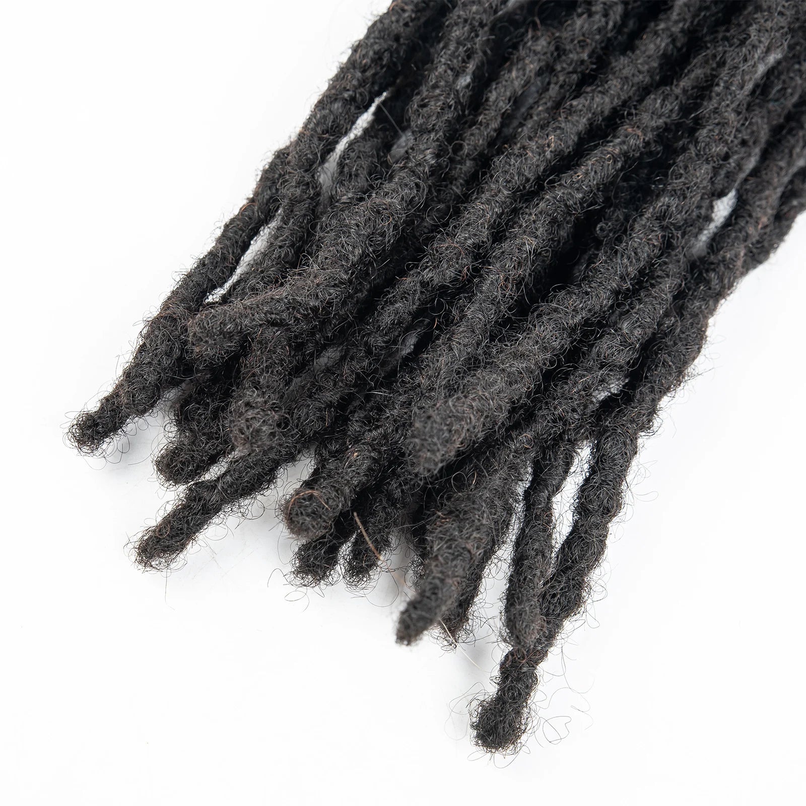Loc Extension Human Hair 0.6cm Width 8inch 50 Strands Handmade Dreadlock Inter Extension Human Hair for Women/Men/Kids - Shello's Creative Boutique