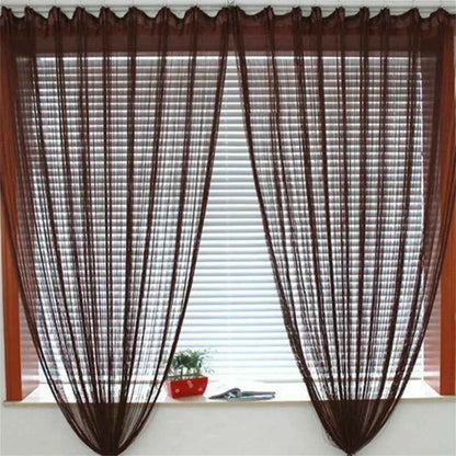 Fashion Festival Window Curtains Room Divider Net Tassel String Curtain Screen Panel Door Fly Screen Hanging Beaded Curtains